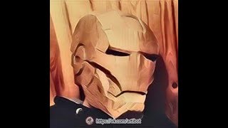 как сделать шлем железного человека Ч 1 склейка