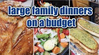 COOK WITH ME FAMILY DINNERS ON A BUDGET | What's for Dinner? | Vlogmas 2019 #24