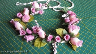 Diy/como fazer Coroa de flores