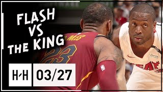 Dwyane Wade vs LeBron James BROTHERS Duel Highlights (2018.03.27) - Wade BLOCKS LeBron TWICE!