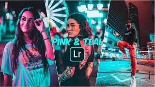 Pink And Teal Look In Lightroom Mobile  - Free Lightroom Mobile Preset