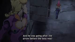 Jojo Part 5 Episode 35 - Bucciarati in Diavolo's Body - The Power of Silver Chariot Requiem