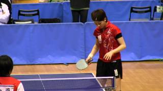 Table Tennis 松平志穂 × 高瑜瑶 3/6 東京卓球2012-317