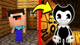 Нуб ПРЕВРАТИЛСЯ В БЕНДИ В Майнкрафт Нубик против ЧЕРНИЛЬНАЯ МАШИНА Bendy minecraft троллинг Мультик