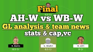 AH-W vs WB-W dream11 team| women super smash t20 dream11 prediction|ahw vs osw dream11 today match
