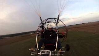 paramoteur decolage chariot