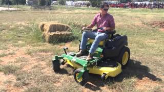 Demo of John Deere Z655 zero turn lawn mower in HD