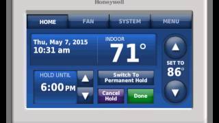 Honeywell Prestige Thermostat - Basic How to use