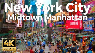New York City Walking Tour Part 1 - Midtown Manhattan (4k Ultra HD 60fps)