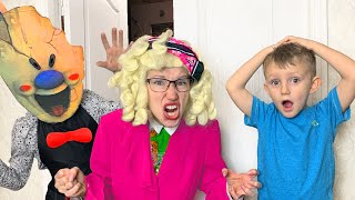 МОРОЖЕНЩИК прогнал СТРАШНУЮ УЧИЛКУ 3d! ICE SCREAM и SCARY TEACHER Game in REAL LIFE в реальной жизни