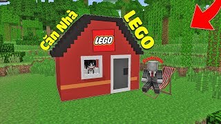 ĐI LÀM KIẾM TIỀN XÂY CĂN NHÀ LEGO TẶNG CHO BẠN THÂN TRONG MCPE | Thử Thách SlenderMan