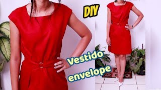 VESTIDO ENVELOPE FÁCIL  3 FORMAS DE FECHAR Luciete Vasconcelos
