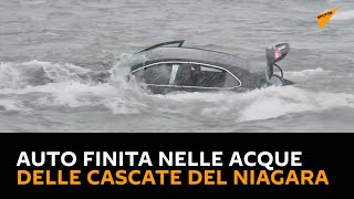 #USA, un'auto finita nelle acque delle cascate del #Niagara