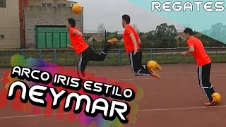 Cómo hacer el ARCOIRIS estilo NEYMAR ⚽ Aprende la LAMBRETTA ? REGATES DE NEYMAR (SOMBRERO) | L4F