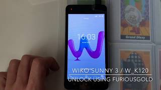 Wiko Sunny 3 / W_K120 DIRECT UNLOCK USING FURIOUSGOLD