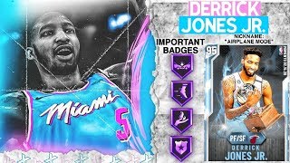 DIAMOND DERRICK JONES JR GAMEPLAY! DUNK CONTEST CHAMP DOMINATES IN NBA 2k20 MyTEAM