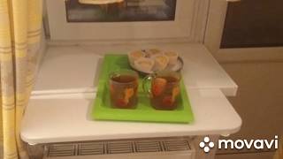 Складной столик у подоконника своими руками