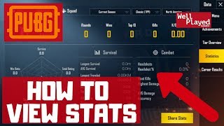 HOW TO VIEW STATS | PUBG MOBILE