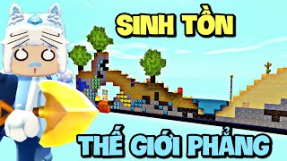 Một mình sinh tồn trong thế giới phẳng Mini World | Meowpeo