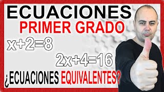 Aprende a Identificar ECUACIONES EQUIVALENTES En ECUACIONES DE PRIMER GRADO #5