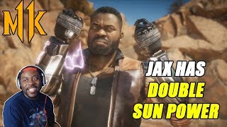 DOUBLE SUN POWER! | Mortal Kombat 11 | JAX Gameplay REACTION