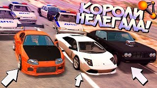 МАЖОР против УЛИЧНЫХ ГОНЩИКОВ! Наказание БЕЗ ШАНСОВ! BeamNG Drive