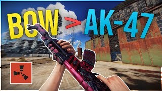 MY QUICKEST BOW TO AK-47 PLAY EVER! - Rust Trio Survival #2