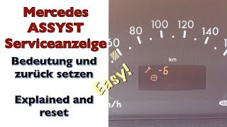 Service Intervall zurücksetzen und ASSYST erklärt - Mercedes z.B. A-Klasse Vaneo