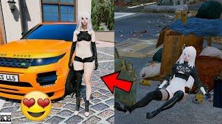 GTA 5 HOMELESS GIRL REAL LIFE MOD #1