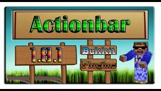 Обзор плагина: Actionbar Minecraft 1.8.1