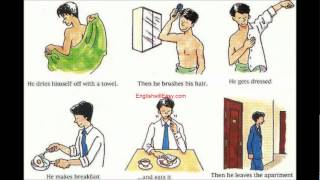 First thing in the morning - English Picture Dictionary for Everyday Activities