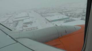 [HD] Montreal Snowstorm Landing Boeing 737-800