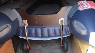 Установка колёс на лодку ПВХ Флагман 350