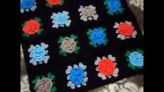 Вязаный чехол на подушку. Crochet pillow case. לסרוג במסרגה אחת