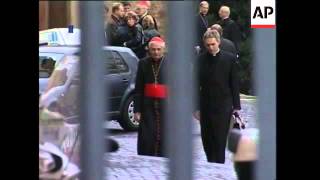 Cardinals Comment As They Arrive For General Congregation, Cardinals Arrive For Meeting, Museum Reop