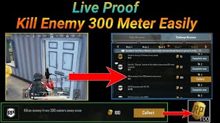 Kill an Enemy From 300 Meters away Once in PubG Mobile || How to Complete Week 6 Missions in PubG ||