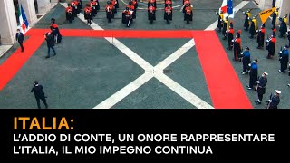 L’addio di Conte: un onore rappresentare l’Italia, il mio impegno continua