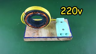 100% Generator Coil Free Energy Using Magnet with Light Bulb | Electric Technology Creative For 2020