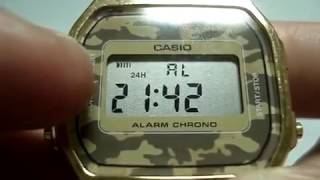 Casio A168W retro gold watch обзор будильника в часах