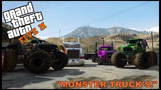 GTA 5 ROLEPLAY - MONSTER TRUCK PRE-RACE PRACTICE  - EP. 331 - CIV