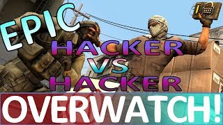 Epic HACKER VS HACKER CS:GO OVERWATCH!