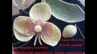 İğne Oyası Orkide Çiçeği Yapılışı Videosu