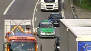 Motorrad + 2 FuStW Autobahnpolizei Regensburg