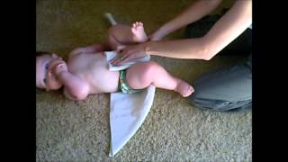 How To Fold Flat Cloth Diapers - Origami Fold