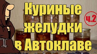 Куриные желудки (пупки) в томате , а так-же карри в Автоклаве. Часть 2