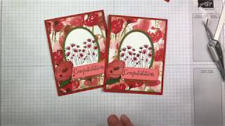 Stampin' Up! Painted Poppies Congratulations Card Tutorial