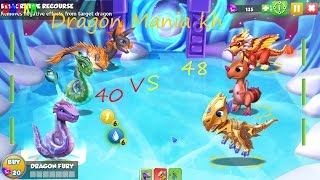 Dragon Mania Legends - The Heroic Mode Dragon Level 40 Vs Level 48#