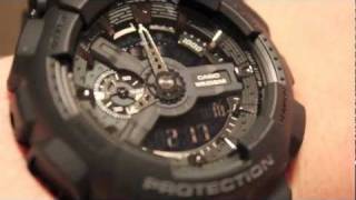 Casio G-SHOCK GA110-1B Unboxing and Review - Military Stealth Black