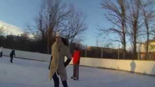 Морозовка Каток-01.01.2014:Артем,Денис,Erdinc,Аня, Дима,Лиля