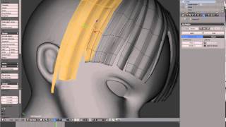 [Part 19/ 24] Blender anime character modeling tutorial - Hair (side)
